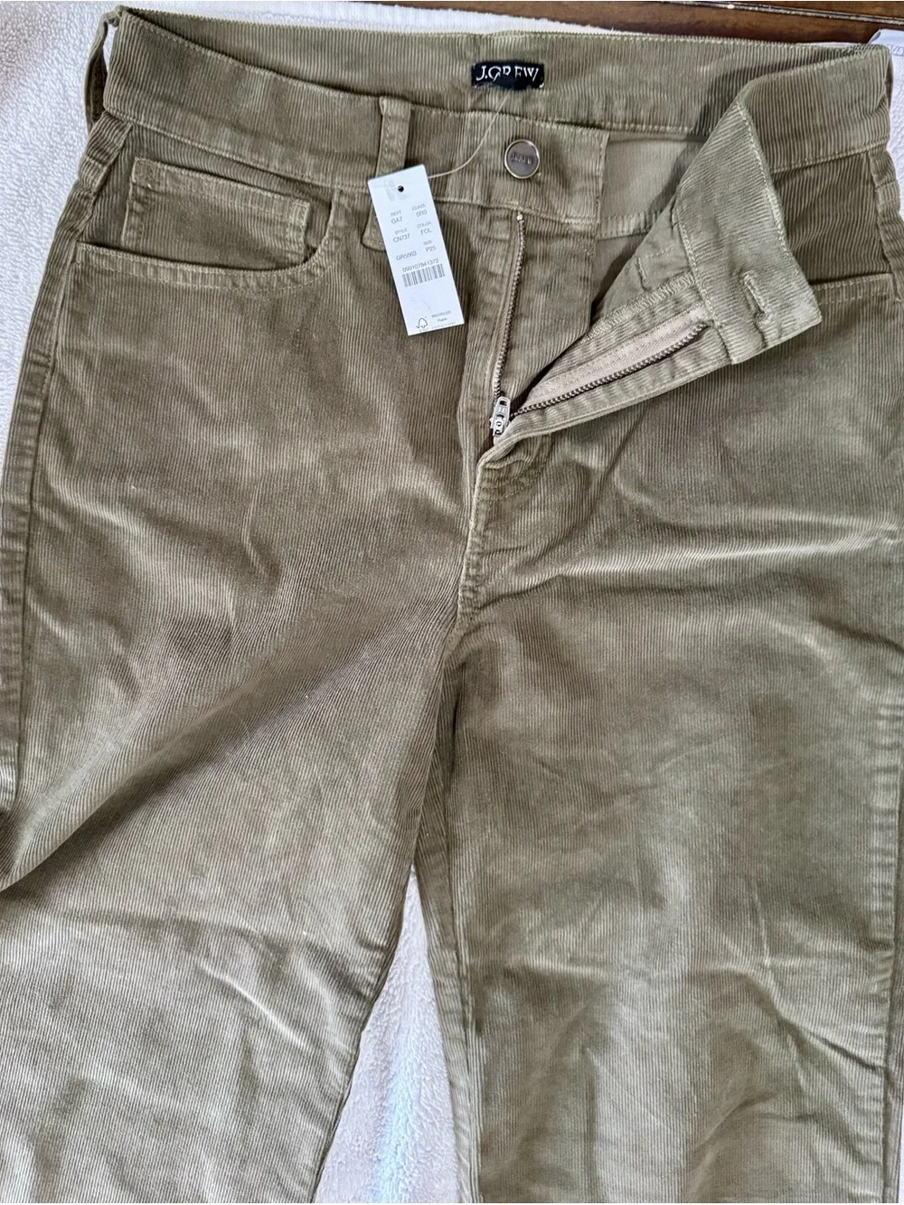 J. Crew Olive Corduroy Pants